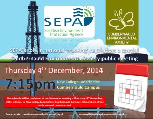 SEPA CES Meeting - 4th December 2014 - Poster